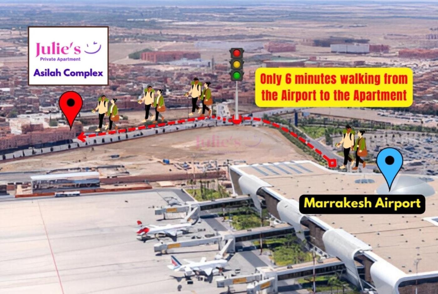 Julie Airport Marrakech Apartments Marrakesh Exteriör bild